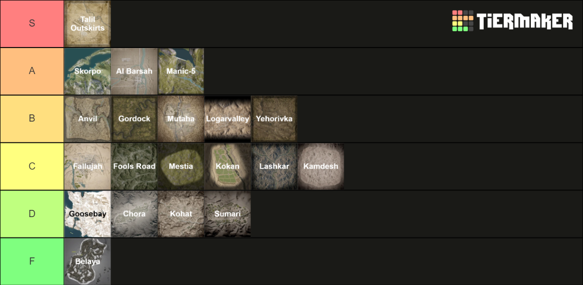 Squad Maps With Names Tier List (Community Rankings) - TierMaker