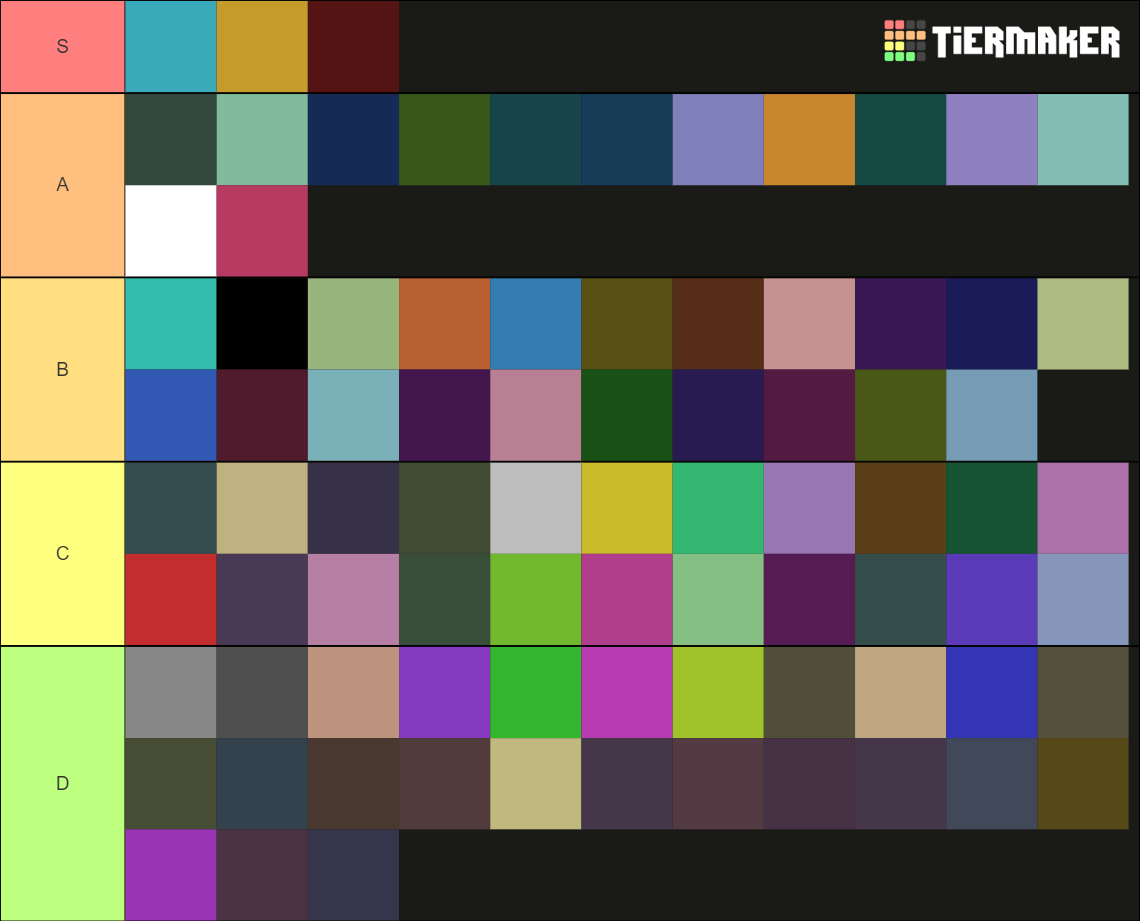 Color but there is a lot of colors Tier List (Community Rankings ...