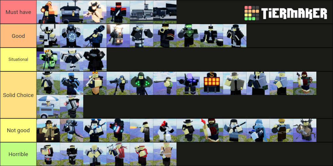 TBZ : Definitive Towers tierlist Tier List (Community Rankings) - TierMaker