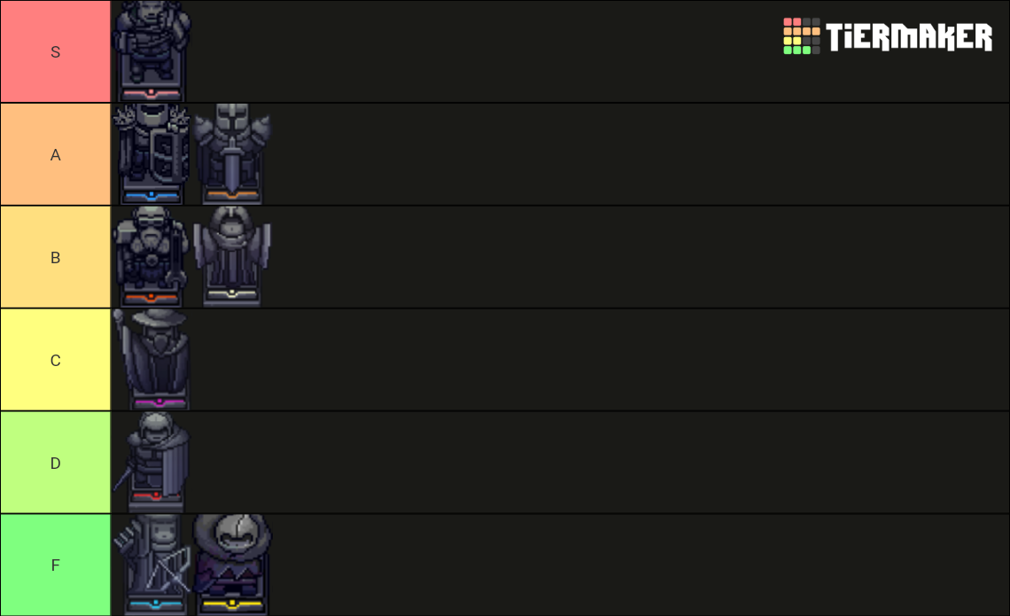 Soul Knight Statues Tier List Rankings) TierMaker