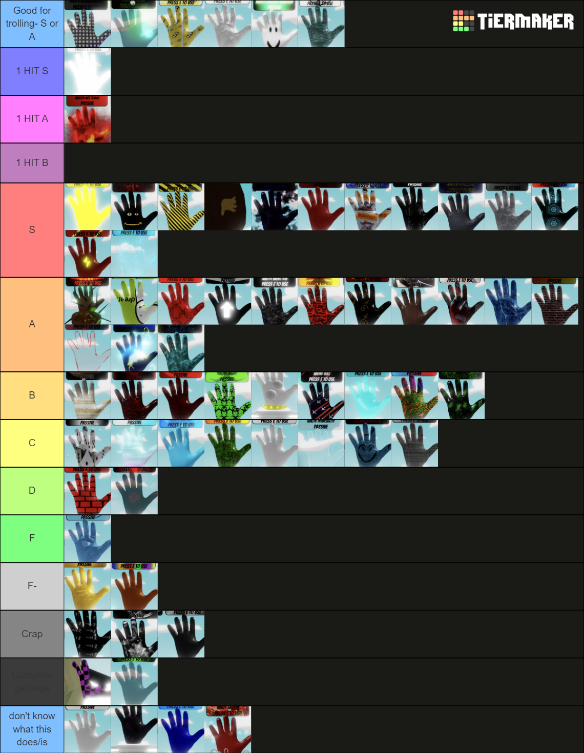 Slap Battles Tierlist (June 2022 All Gloves) Tier List (Community ...