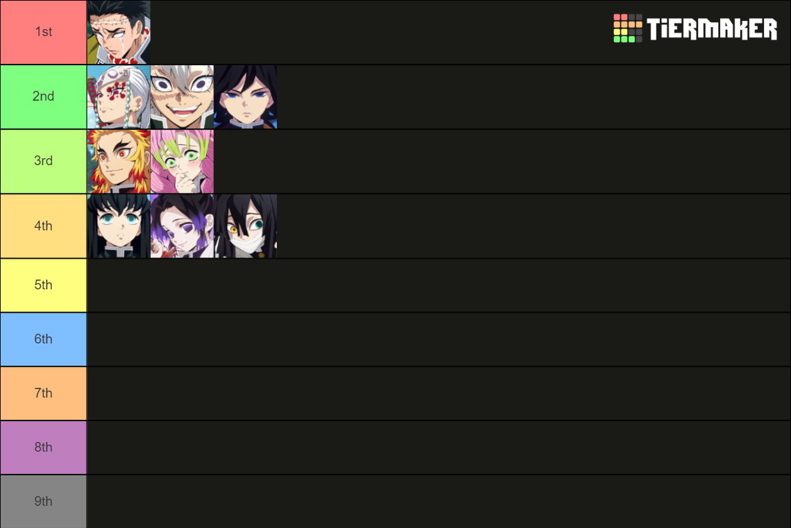 Demon Slayer Hashira ! Tier List (Community Rankings)   TierMaker