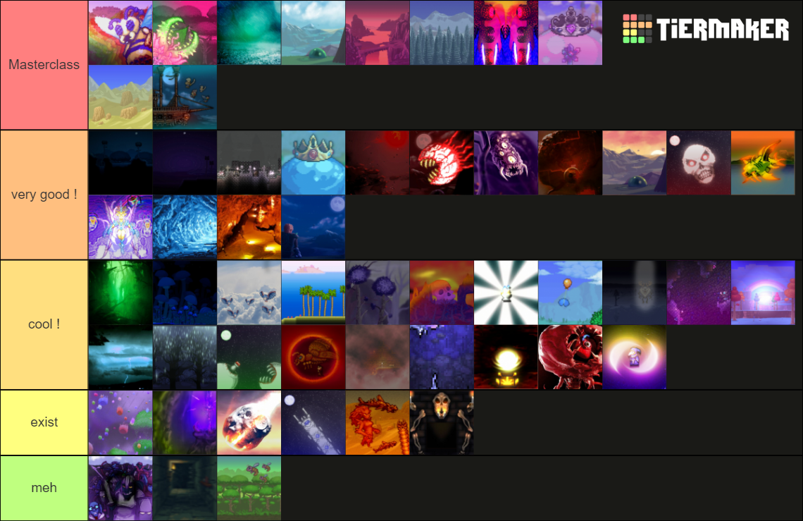 Terraria ProvEdition Tier List Rankings) TierMaker