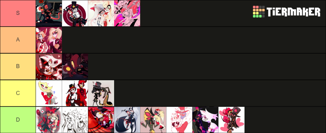 Helluva Boss And Hazbin Hotel Ships Tier List Community Rankings ...