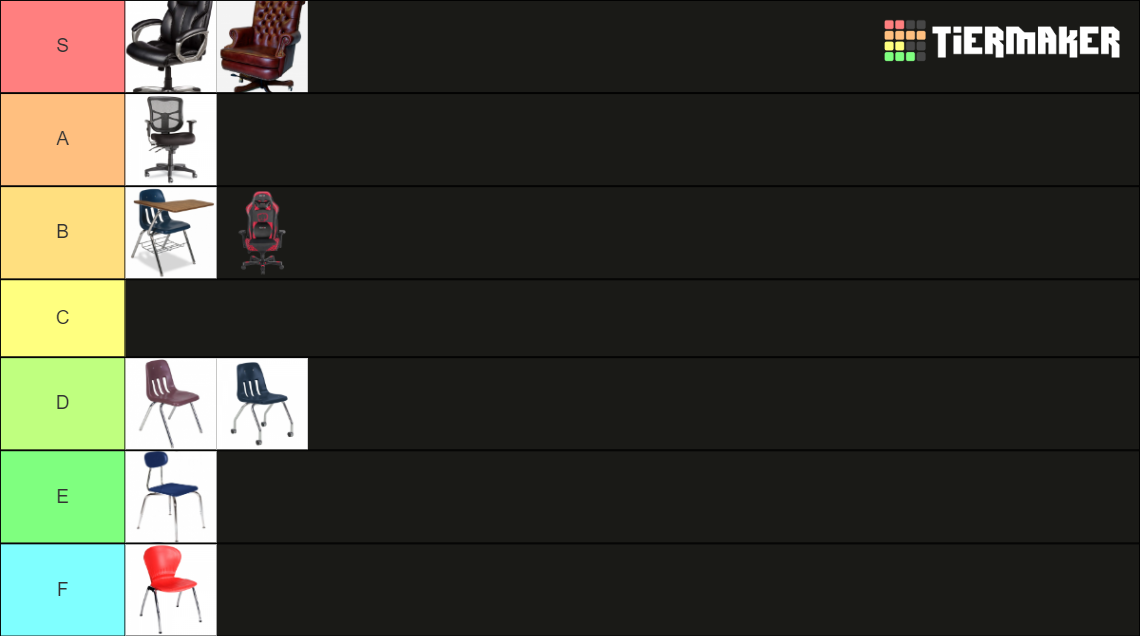 Chair Tier List Rankings) TierMaker