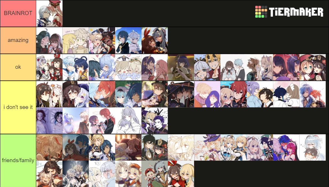 genshin impact ship Tier List (Community Rankings) - TierMaker