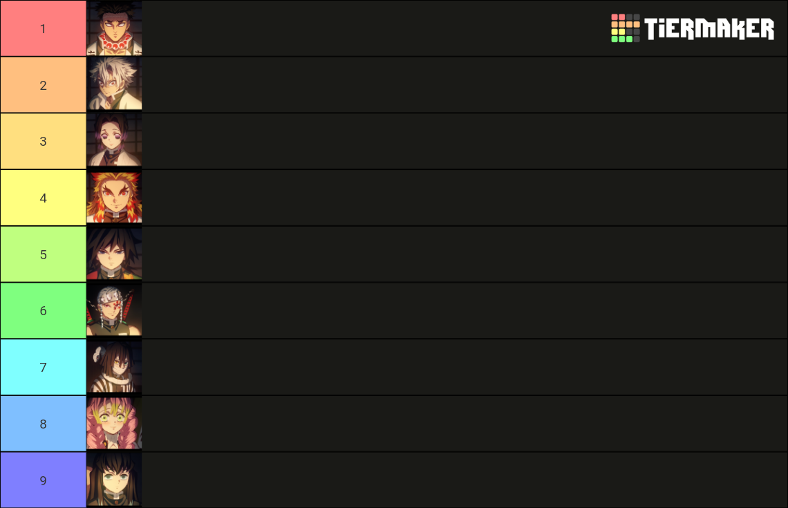 Demon Slayer Hashira Tier List (Community Rankings) - TierMaker