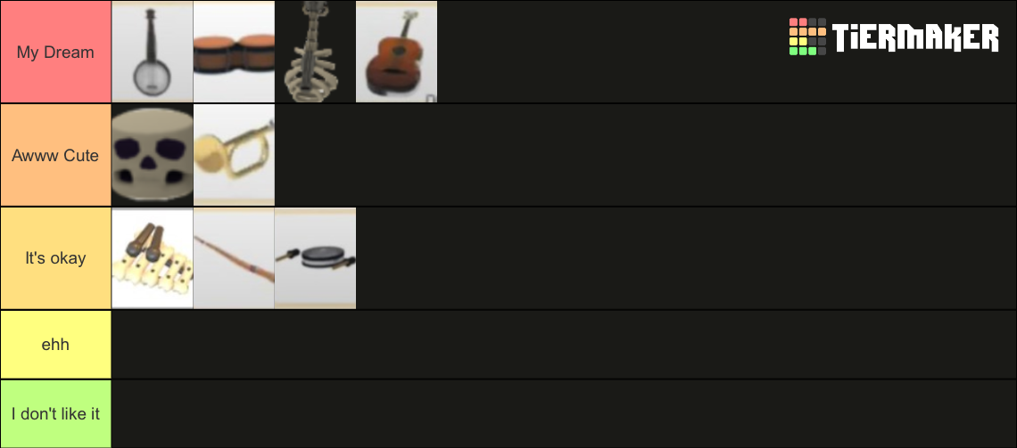 Instruments - Adopt Me (Toys) Tier List (Community Rankings) - TierMaker
