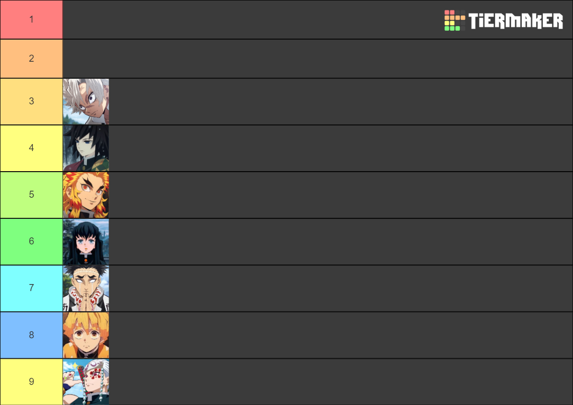 Demon Slayer Hashira Ranking Tier List Community Rankings Tiermaker Sexiezpicz Web Porn