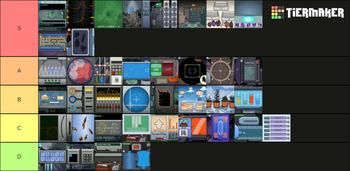 All Among Us Tasks Tier List Rankings) TierMaker