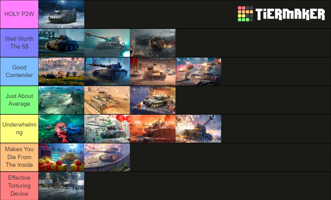WOTB Bp Tanks Ranked Tier List Rankings) TierMaker