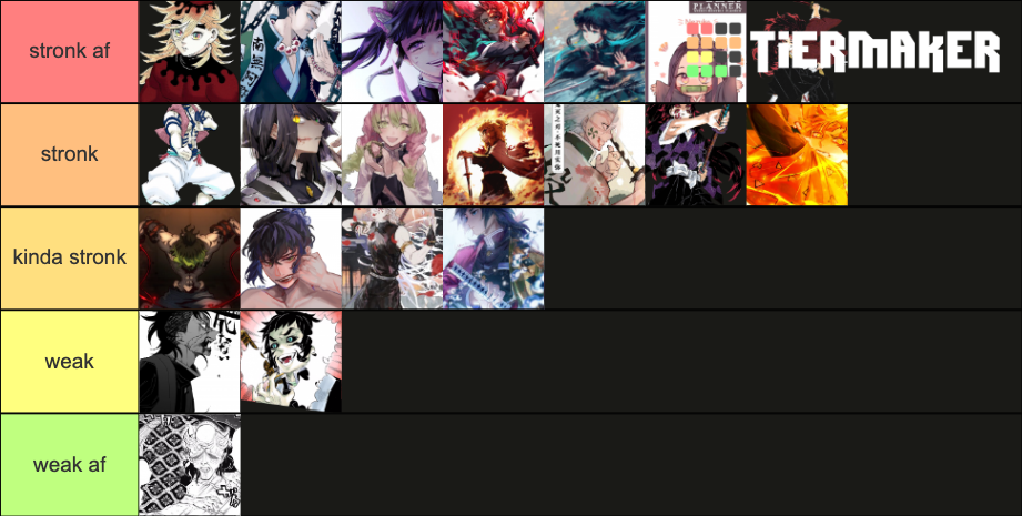 strong demon slayers/demons Tier List (Community Rankings) - TierMaker