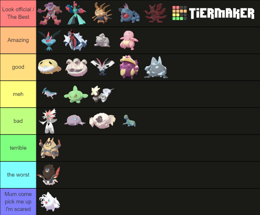 Randomly Generated Pokemon Tier List (Community Rankings) - TierMaker