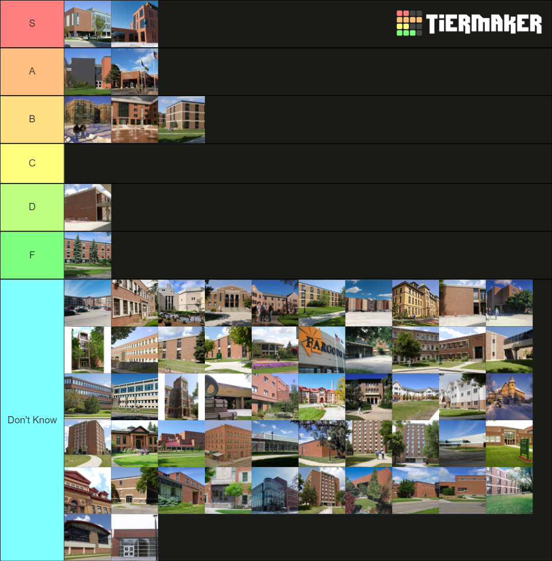NDSU Buildings Tier List (Community Rankings) - TierMaker