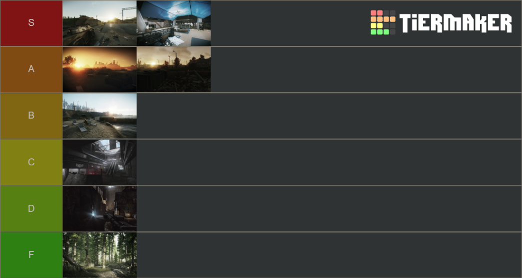 Escape From Tarkov Maps Tier List Rankings) TierMaker