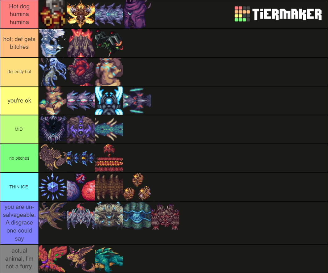 Calamity Bosses Tier List Community Rankings TierMaker   Calamity Bosses 1534988 1644800649 