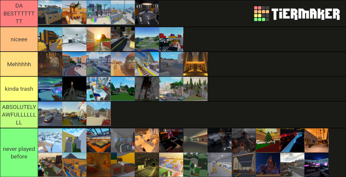 Arsenal Maps 2021 Tier List Rankings) TierMaker