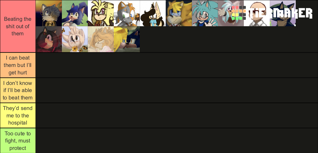 Throwing hands Tier List Rankings) TierMaker
