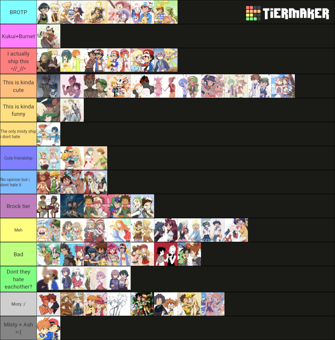 Pokemon Anime Ships Tier List (Community Rankings) - TierMaker