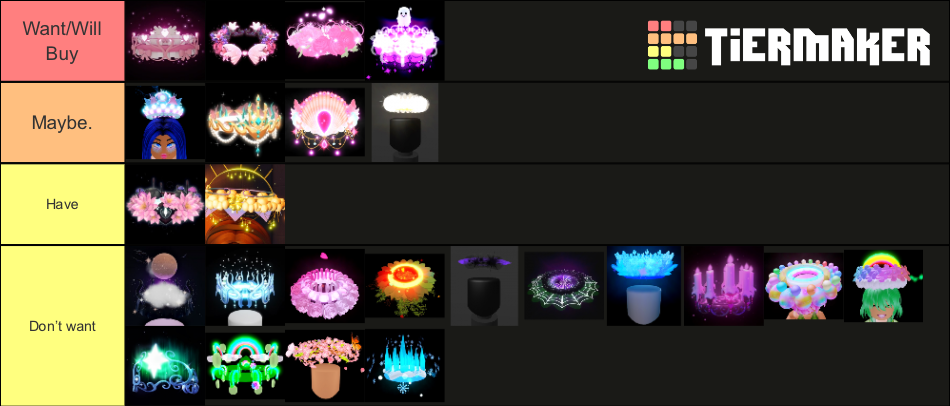 Royale High Halo (High Quality) Tier List (Community Rankings) - TierMaker