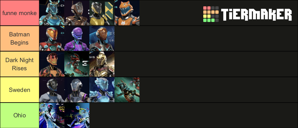 Echo VR Chassis Tier List (Community Rankings) - TierMaker