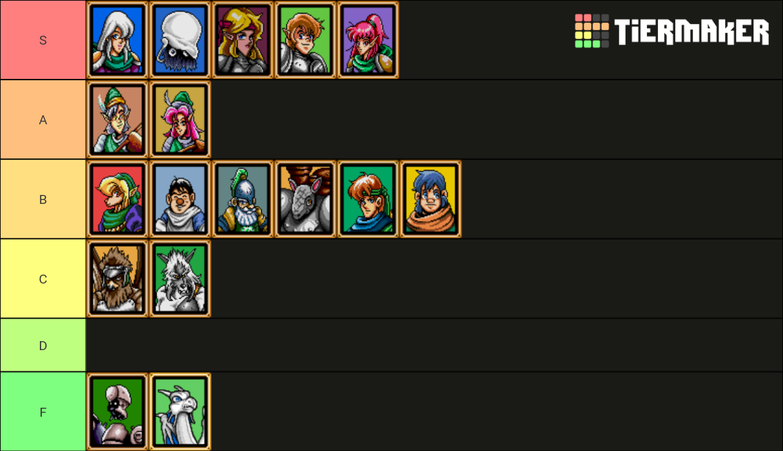 Shining Force Characters Tier List (Community Rankings) - TierMaker