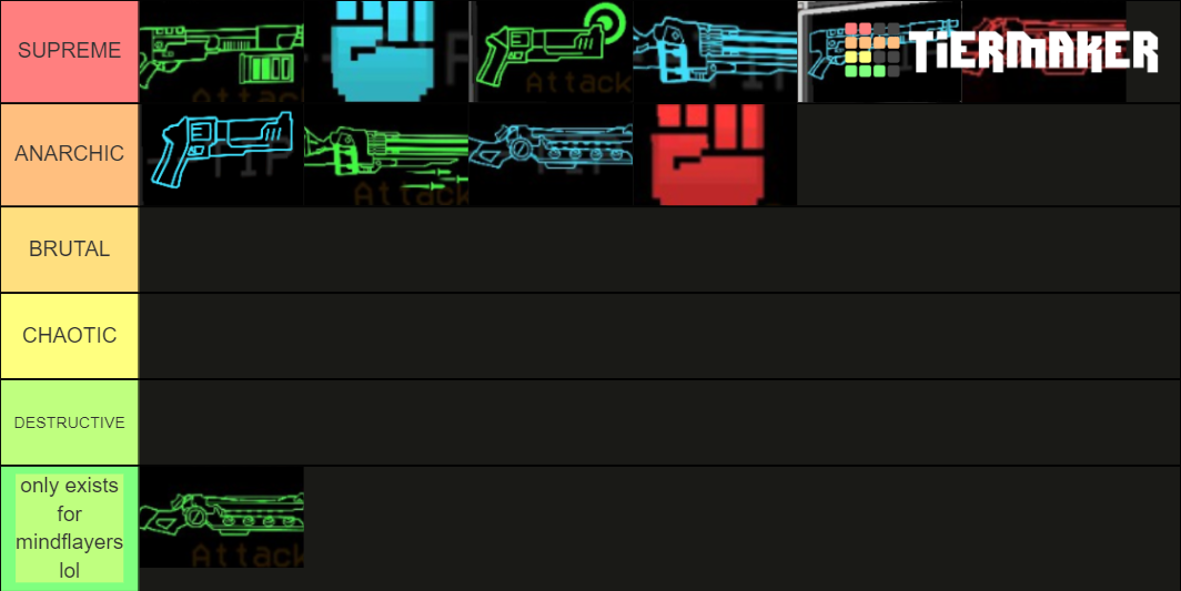 ULTRAKILL Weapons Tier List (Community Rankings) - TierMaker