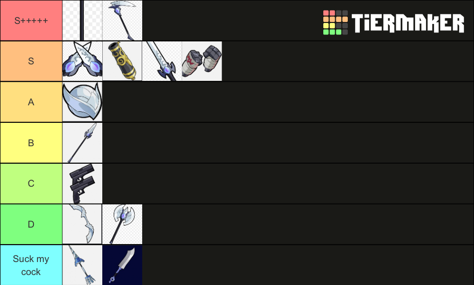 Brawlhalla weapons Tier List Rankings) TierMaker