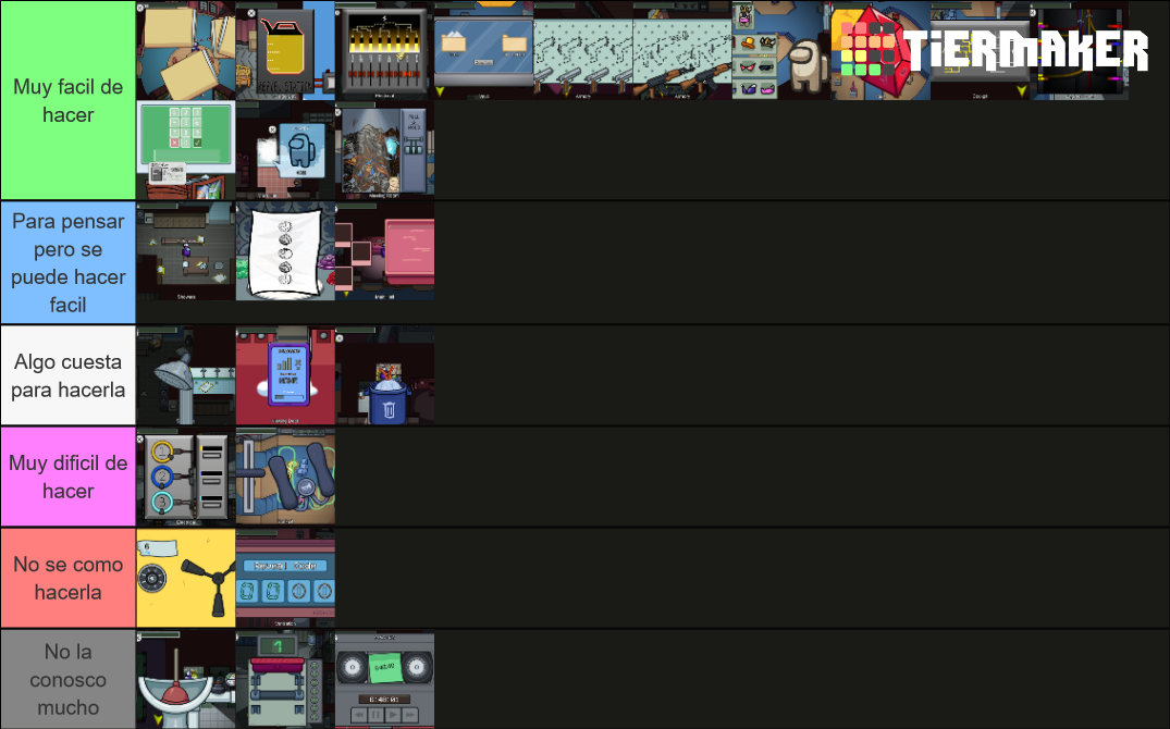 Among Us All Airship Tasks Tier List Rankings) TierMaker