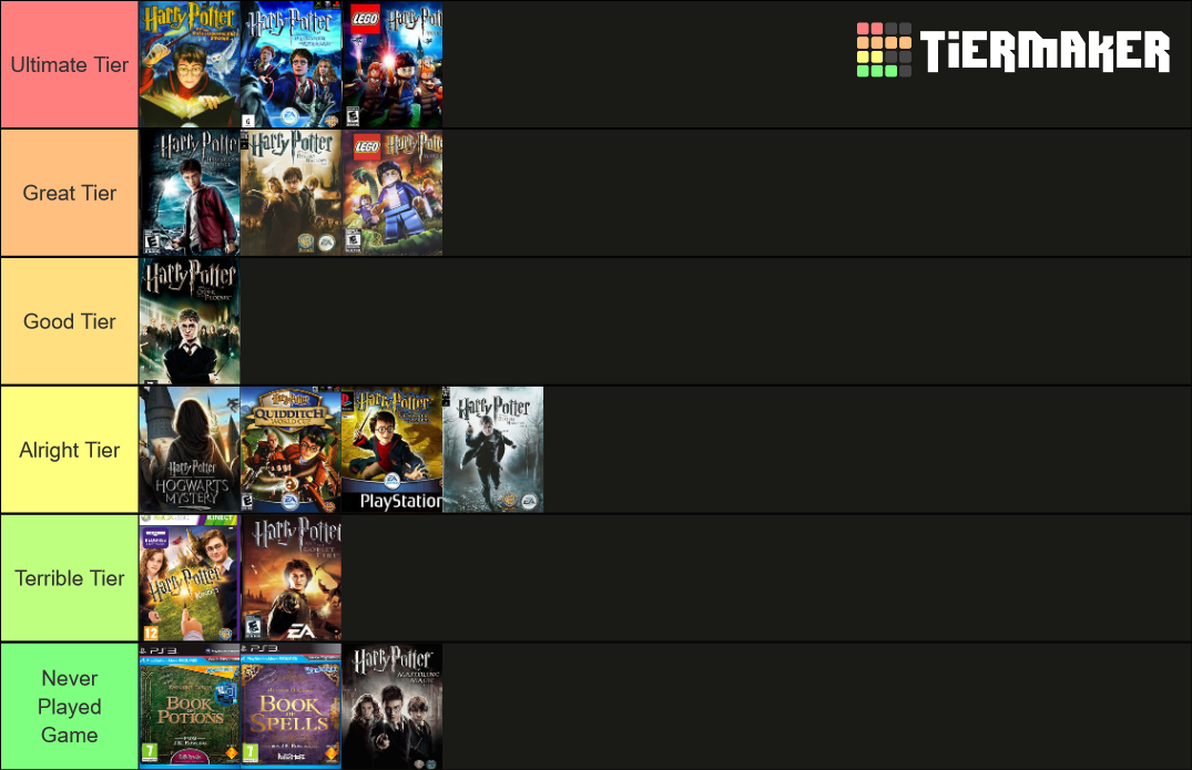 Ranking All Harry Potter Video Games Tier List (Community Rankings ...