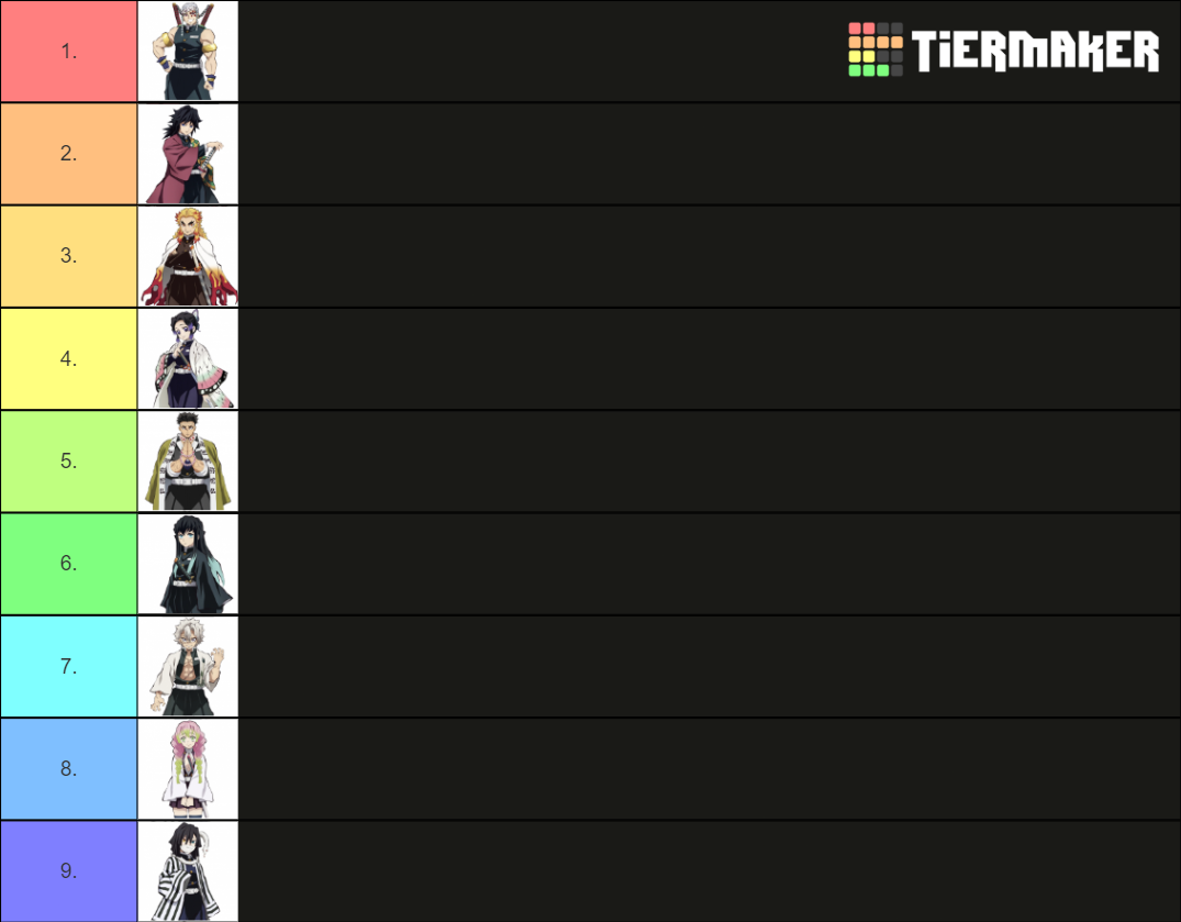Demon Slayer Hashiras Tier List Community Rankings Tiermaker Demon Slayer Hashiras Tier List Community Rankings Tiermaker