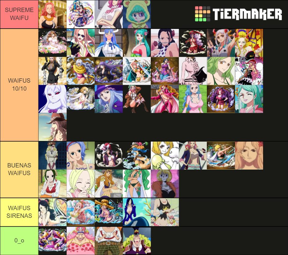 mejores waifus one piece Tier List Rankings) TierMaker