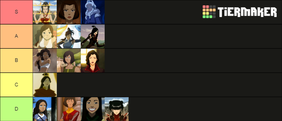 Avatar Baddies Tier List (Community Rankings) - TierMaker