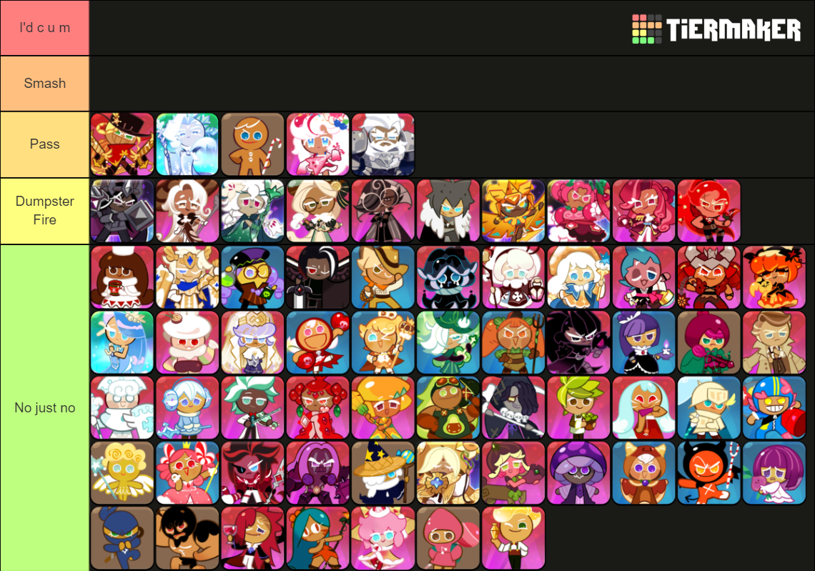 Smash Or Pass CRK Tier List (Community Rankings) - TierMaker