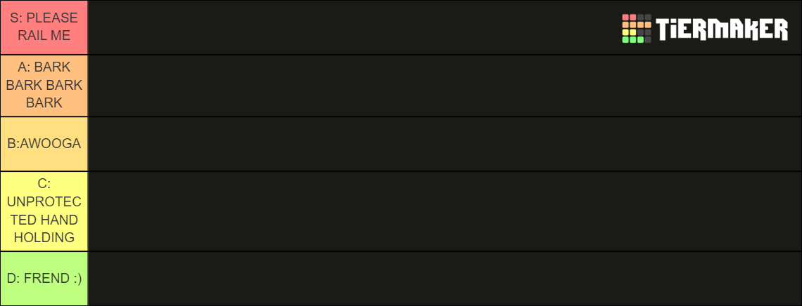 Pubby's downbad tierlist Tier List (Community Rankings) - TierMaker