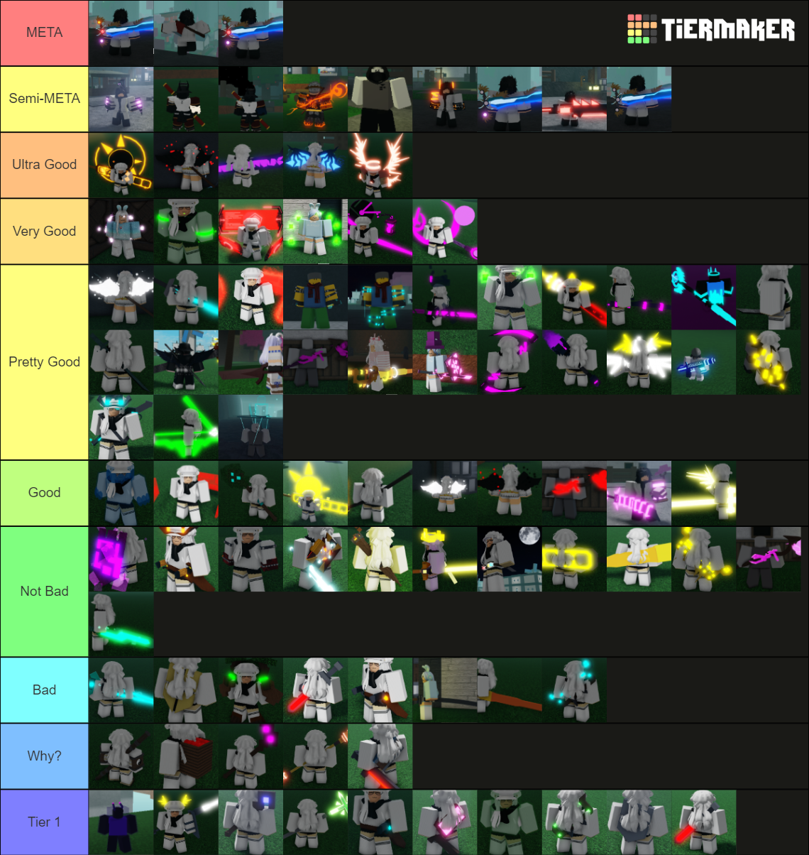 Critical Legend Tierlist v2.0 Tier List (Community Rankings) - TierMaker