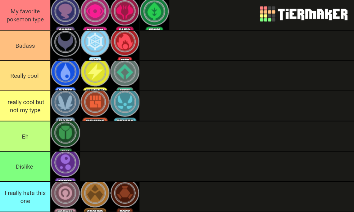 Pokemon Type Matchup Chart Tier List (Community Rankings) - TierMaker