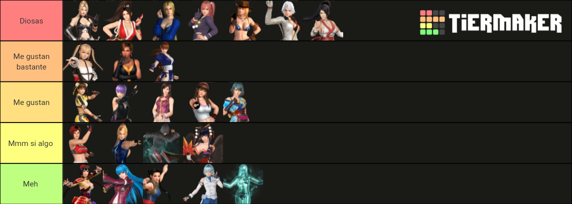 Dead or Alive and Ninja Gaiden Waifus Tier List (Community Rankings ...