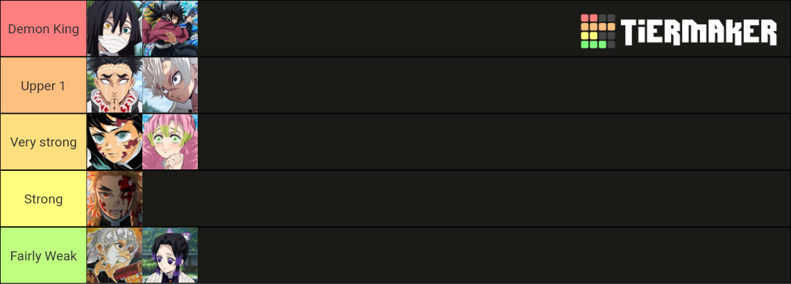 Hashira Ranking Tier List (Community Rankings) - TierMaker