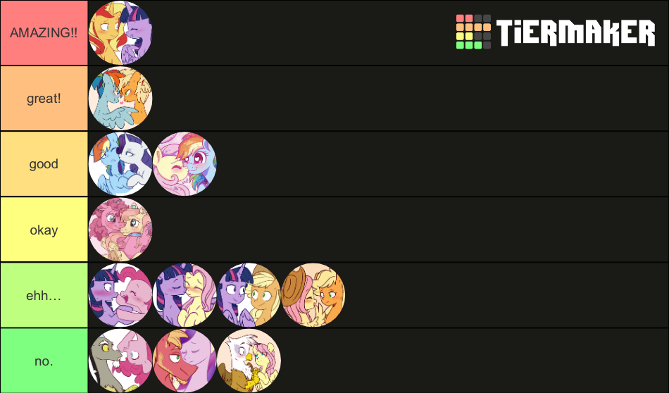 Mlp Ships Tier List Community Rankings Tiermaker