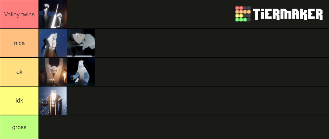 Sky COTL Tier List (Community Rankings) - TierMaker