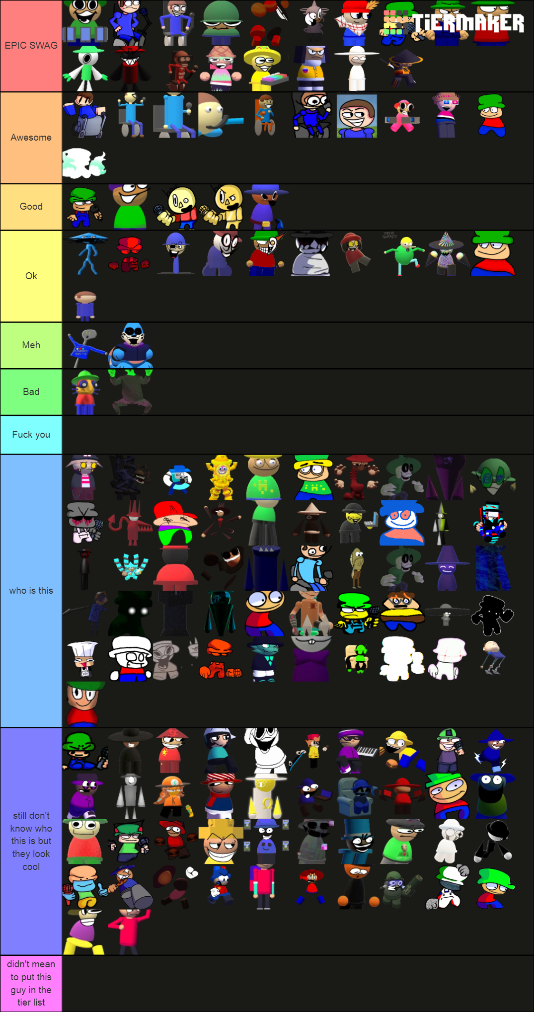 Dave and Bambi Characters Full Tier List (Community Rankings) - TierMaker