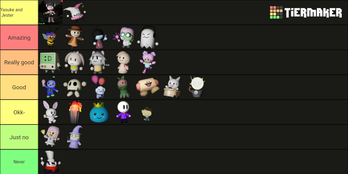 Tower Heroes (WITH YASUKE!) Tier List (Community Rankings) - TierMaker