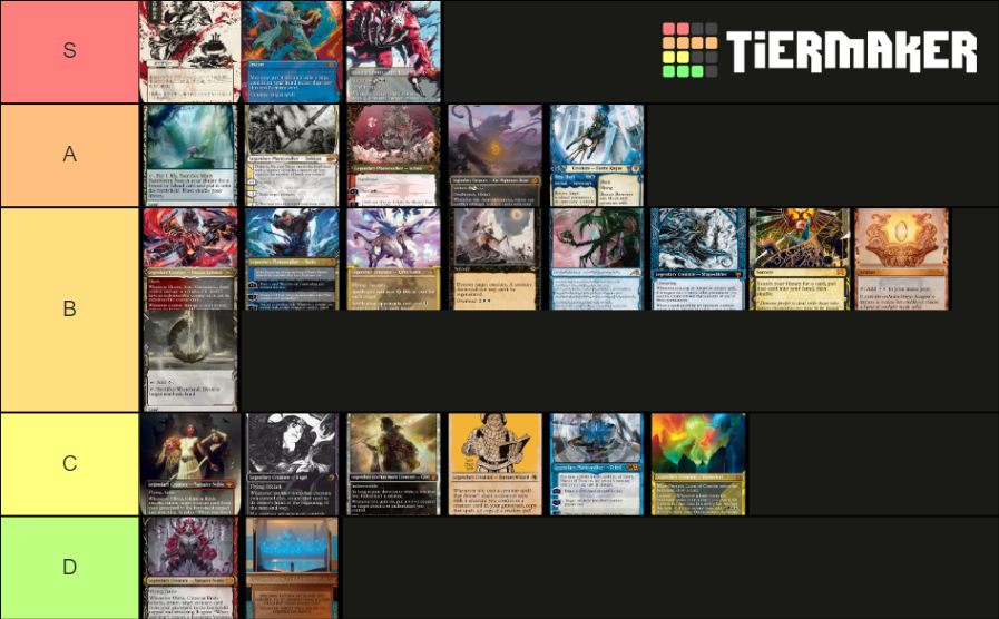 MTG Showcase Frame Tierlist Tier List Rankings) TierMaker