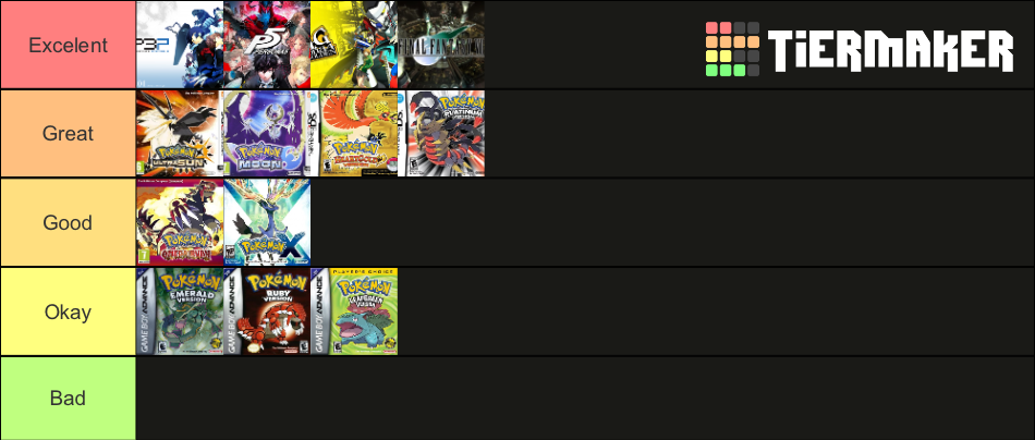 RPGs Tier List (Community Rankings) - TierMaker