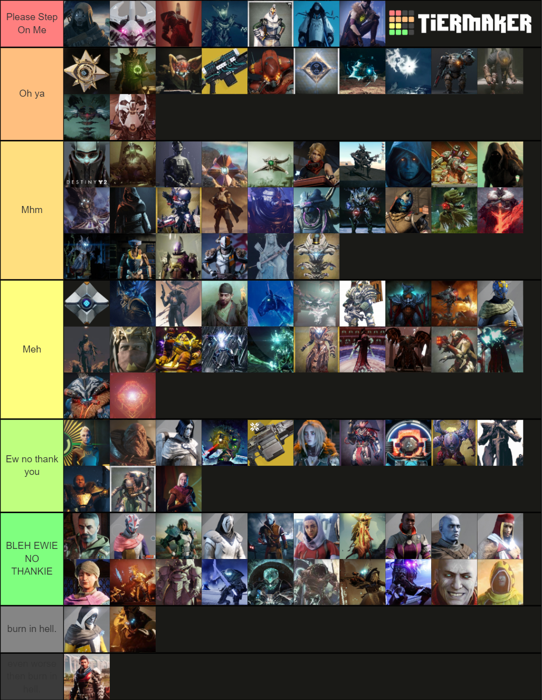 destiny-characters-tier-list-community-rankings-tiermaker