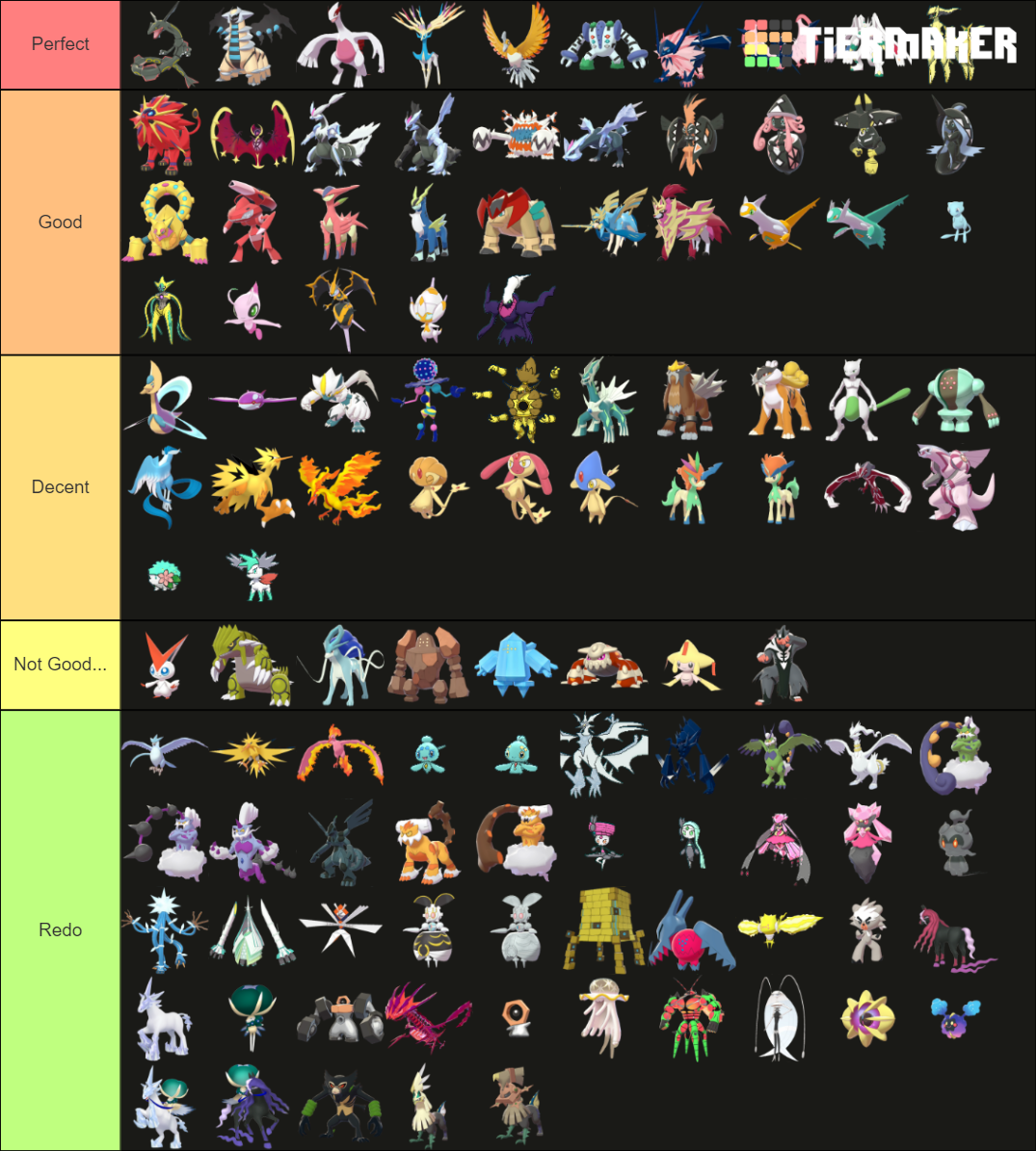 Shiny Legendary/Mythical/Ultra Beats Pokemon Tier List (Community ...