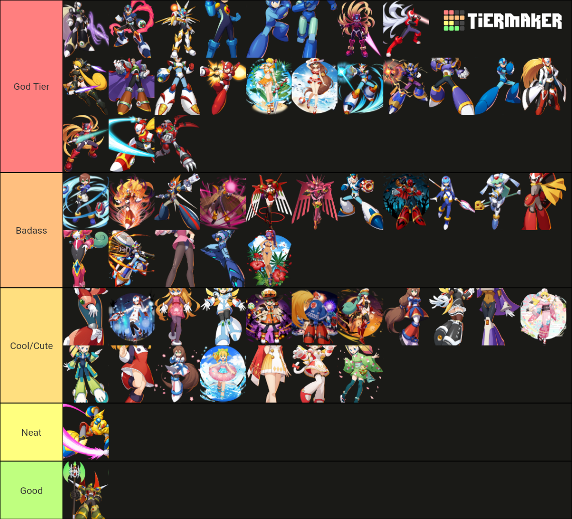 Rockman X DiVE 2020 Tier List Rankings) TierMaker