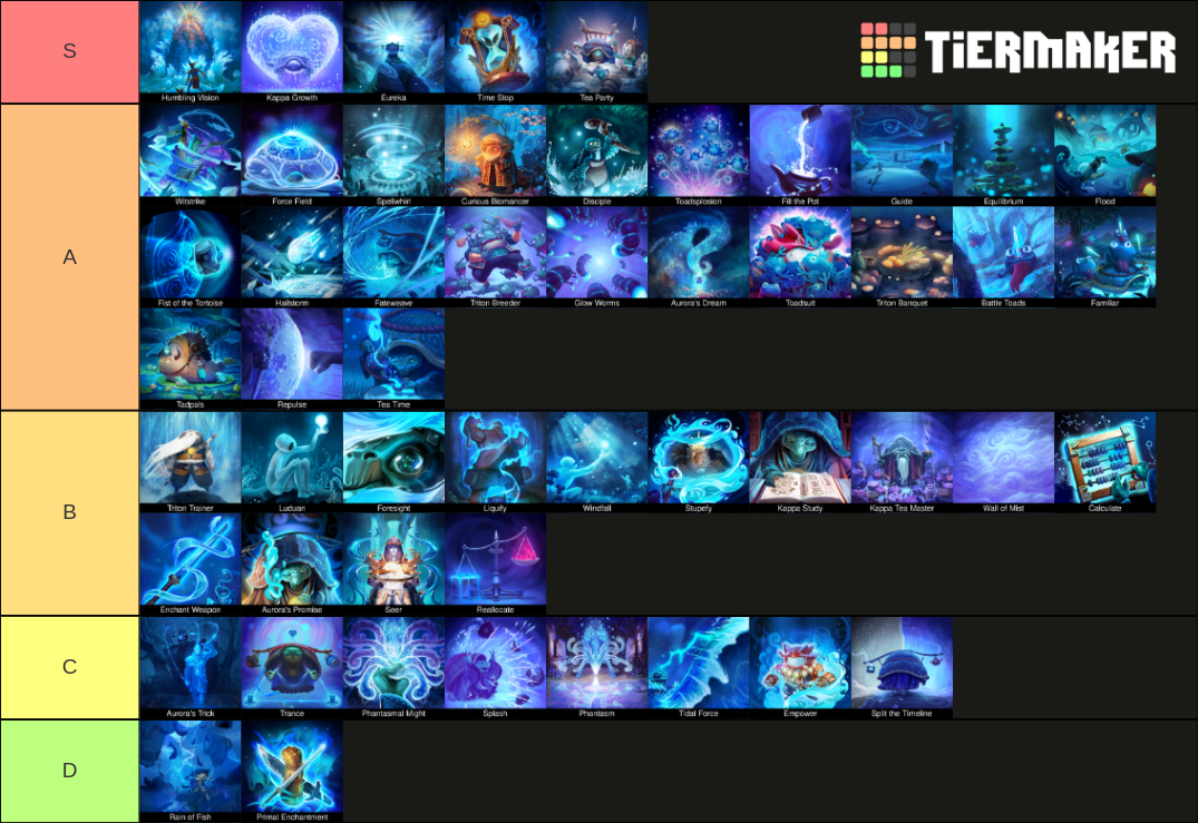 Roguebook's Aurora Cards Art Tier List Rankings) TierMaker