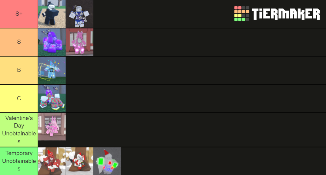 Unob !! Tier List (Community Rankings) - TierMaker